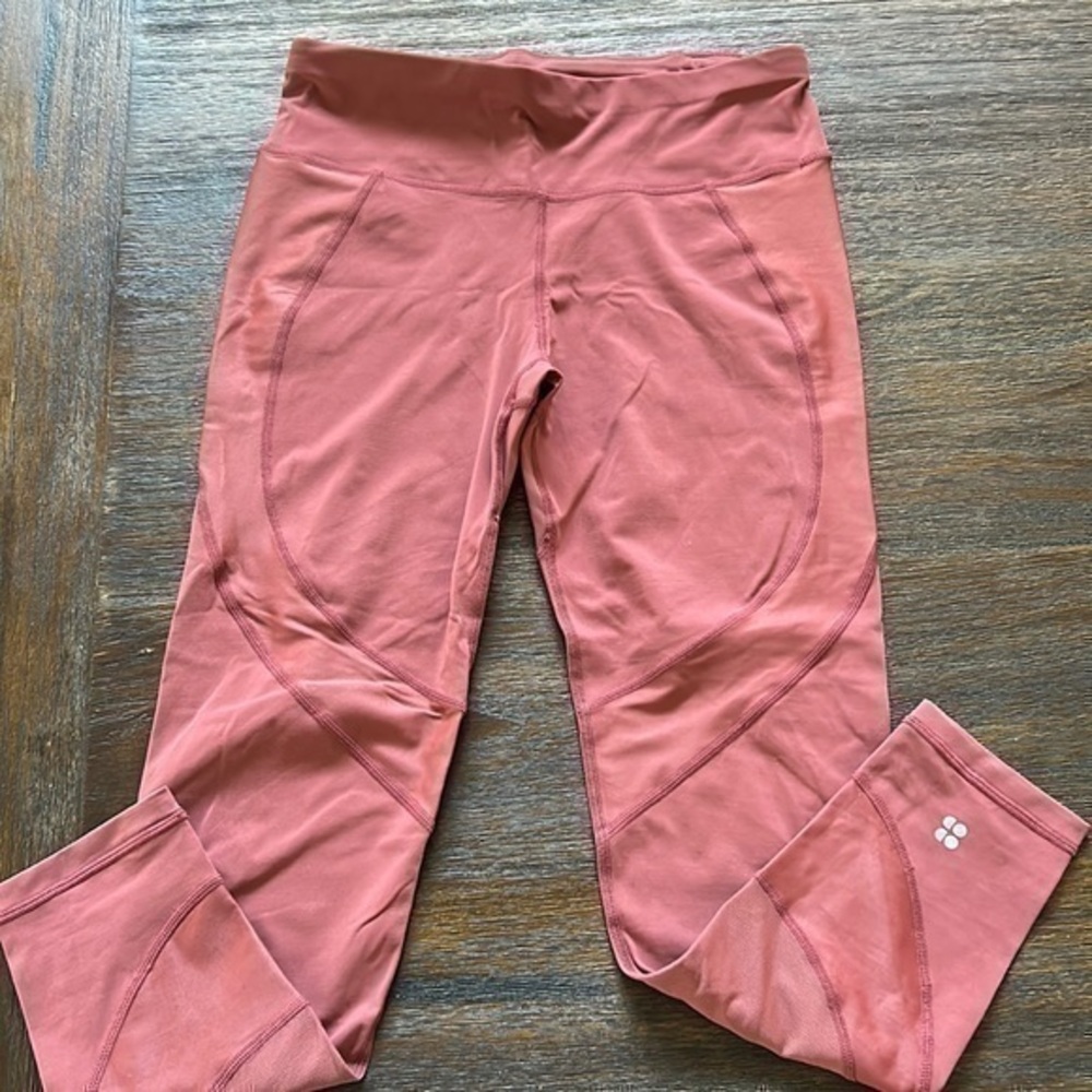 Sweaty Betty “the power” 7/8 legging brick red size small